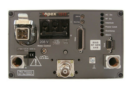 Apex 1513 AE Advanced Energy 1.5kW RF Generator Water Leak Tested Working
