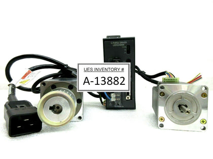 Oriental Motor UDK5214NW 5-Phase Driver and Motor Set PK566BW-N10 Used Working