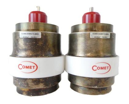 Comet CVMN-500BC/10-BEC Variable Vacuum Capacitor Reseller Lot of 2 Working