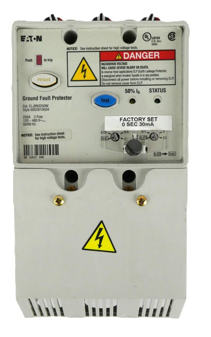 Eaton ELJBN3250W Industrial Circuit Breaker 69D2610G04 G Series Working Spare