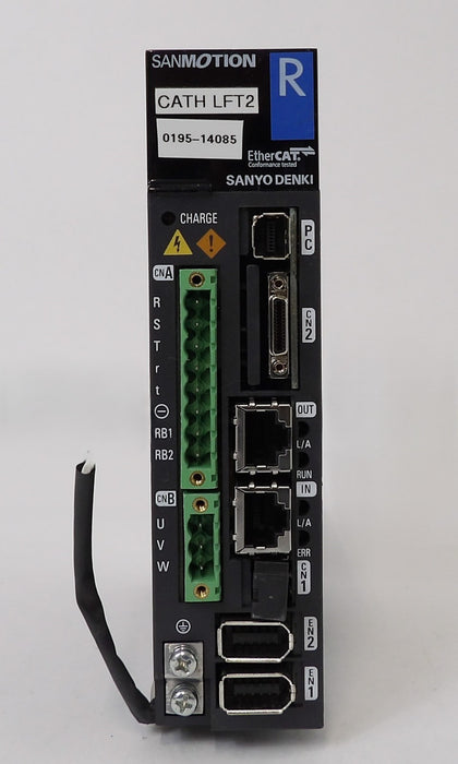 Sanyo Denki RS2A01A2HA5A00 AC Servo Drive SANMOTION R AMAT 0195-14085 Working