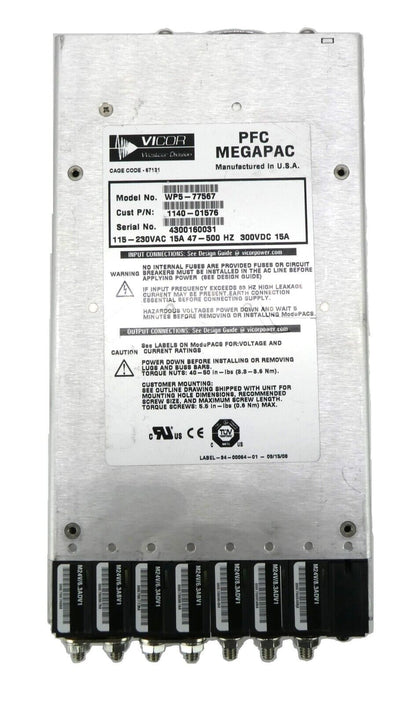 Vicor WP5-77567 Power Supply MegaPAC AMAT Applied Materials 1140-01576 Working