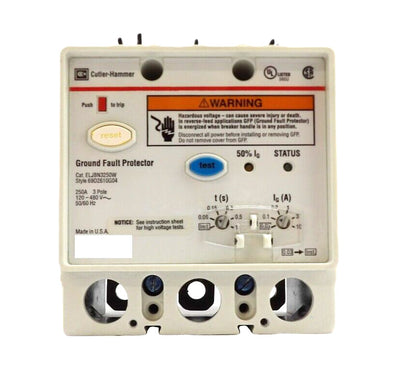 Cutler Hammer ELJBN3250W 3Pole Ground Fault Protector 250A 120-480V Working