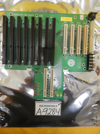 PCI Industrial Computers PCI-12S Backplane Board PCB Used Working