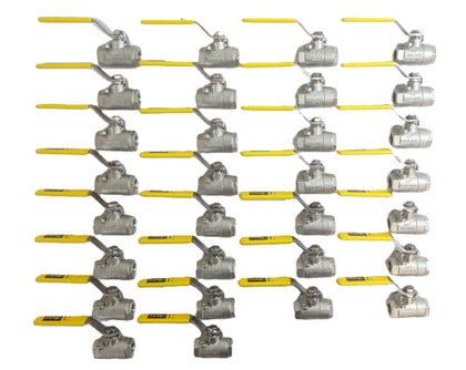 Parker CF8M 2000 WOG Ball Valve 3/8" V502SS Series Reseller Lot of 30 New