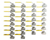 Parker CF8M 2000 WOG Ball Valve 3/8" V502SS Series Reseller Lot of 30 New