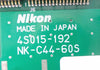 Nikon Precision 4S015-192 Processor PCB Card NK-C44-60S NSR Series Working