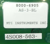 MTI Instruments 8000-6905 PCB Card AS-3-BL Nikon 4S008-563 NSR FX-601F Working