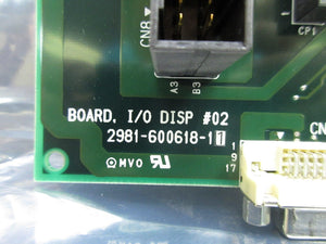 TEL Tokyo Electron 2981-600618-11 I/O DISP #02 PCB 2908-600618-11 ACT12 Used