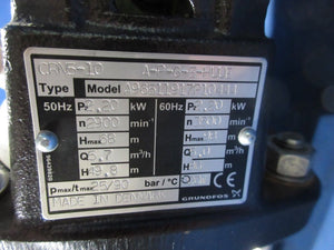 Grundfos CRN5-10 A-P-G-E-HUUE Pump A96511917P10444 AMAT Quantum X Used Working