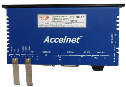 Copley Controls 800-1719 Servo Motor Controller Accelnet Working