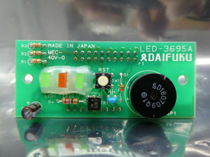 Daifuku LED-3695A LED Display and Connector Board PCB Used Working