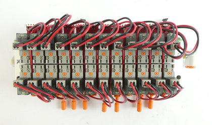 SMC D-276-990020B 12-Port Pneumatic Manifold AMAT 0190-01401 Lot of 6 Working