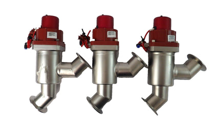 MKS Instruments 99N1228 Right Angle Pneumatic Valve Reseller Lot of 3 Working