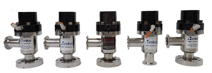 MKS Instruments UHV-25-AKC-ENVN Angle Valve Reseller Lot of 5 Working Surplus