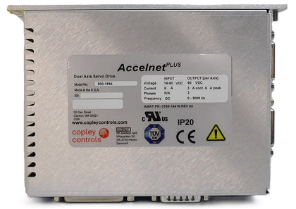Copley Controls 800-1894 Dual Axis Servo Drive Accelnet Plus Working Surplus