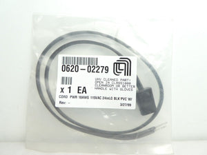 AMAT Applied Materials 0620-02279 Power Cord 18AWG 115VAC 24" New Surplus