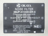 Okaya 3SUP-H100H-ER-4 Noise Filter Reseller Lot of 2 Working Surplus