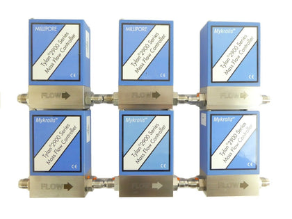 Mykrolis Tylan 2900 Series Mass Flow Controller MFC Reseller Lot of 6 Working