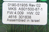 MKS Instruments AS01500-87-1 COCVD-Producer Interlock PCB Card AMAT 0190-51935