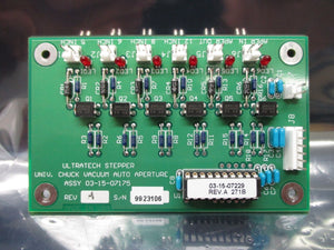 Ultratech Stepper 03-15-07175 Auto Aperture Vacuum Chuck Board PCB 4700 Used