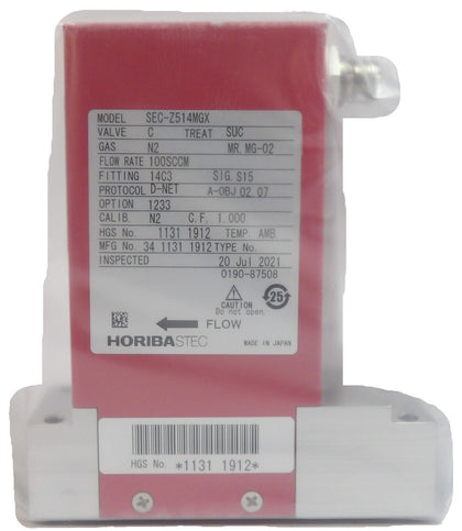 Horiba SEC-Z514MGX Mass Flow Controller MFC Z500 100 SCCM N2 New Surplus