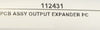 Poly-Flow Engineering 112431 Output Expander Board PCB Working Surplus