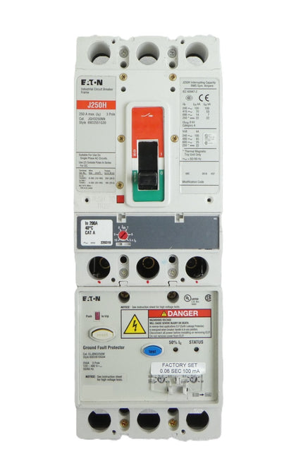 Eaton JGH3250NN 3 Pole Industrial Circuit Breaker J250H ELJBN3250W Working