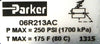 Parker 06R213AC 3/8" Pressure Regulator with Gauge New Surplus