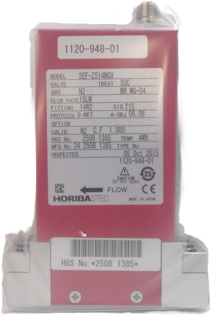 Horiba STEC SEF-Z514MGX Mass Flow Controller Meter Z500 1300 SCCM HCl New