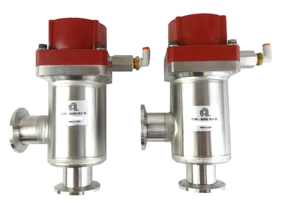 MKS Instruments 100019082 Isolation Angle Valve AMAT 0190-46499 Lot of 2 Working