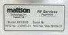 RF Services 233160-01 RF Match RFS 3018 Mattson Technology 553-19819-00 New