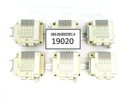 SMC 5-Port Pneumatic Manifold SZ3360-5NL0Z Reseller Lot of 6 Working Surplus