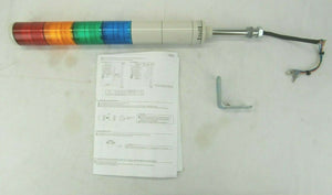Patlite SEFB-402D-RYGB Indicator Light Tower 24V AC/DC New Surplus