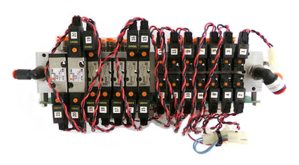 SMC NVV5J5-ULB980121 12-Port Pneumatic Manifold Assembly AMAT Working