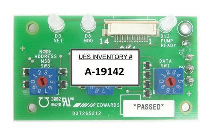 Edwards D37265212 Node Address Board PCB im Interface Working Surplus