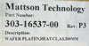 Mattson Technology 303-16537-00 200mm Wafer Platen Heat/CL OEM Refurbished