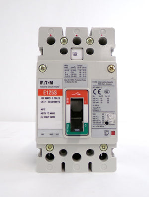 Eaton EGS3100FFG 3-Pole Industrial Circuit Breaker E125S Lot of 2 Working