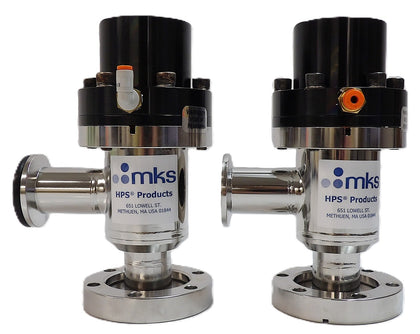 MKS Instruments UHV-25-AKC-ENVN Angle Valve Reseller Lot of 2 Working