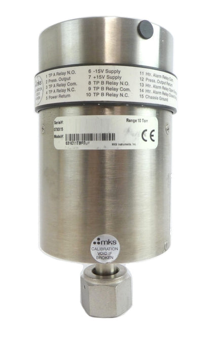 MKS Instruments 631C11TBFP Baratron Capacitance Manometer Type 631 Working