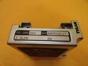 Tylan General FC-280SAV Mass Flow Controller 2 SLPM Ar Used Working
