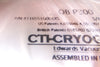 CTI-Cryogenics 8116551G001XS On-Board P300 Cryopump 633015009 Cu OEM Refurbished