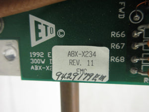 ETO Ehrhorn Technological Operations ABX-X234 300W Driver Board PCB AMAT Working