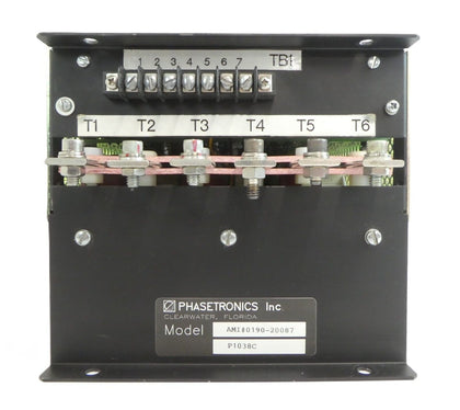 Phasetronics P1038C Phase Angle Controller AMAT 0190-20087 Working Surplus