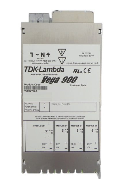 TDK-Lambda V9022YG-A Spectrometer Power Supply Vega 900 AB Sciex Working Surplus