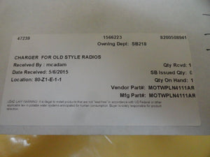 Motorola WPLN4111AR Impres Adaptive Charger V3.90 MOTWPLN4111AR New Surplus