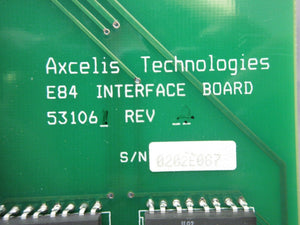 Axcelis Technologies 531061 E84 Interface Board PCB Nikon NSR System Used