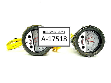 Dwyer 3000-0 Photohelic Pressure Switch Gauge 3000 Lot of 2 Working Surplus