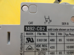 A-B Allen-Bradley 1492-CB2G050 2-Pole Circuit Breaker Reseller Lot of 5 New