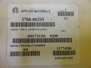 DuPont AS-568A O-Ring Seal Kalrez Sahara AMAT 3700-00209 Lot of 3 New